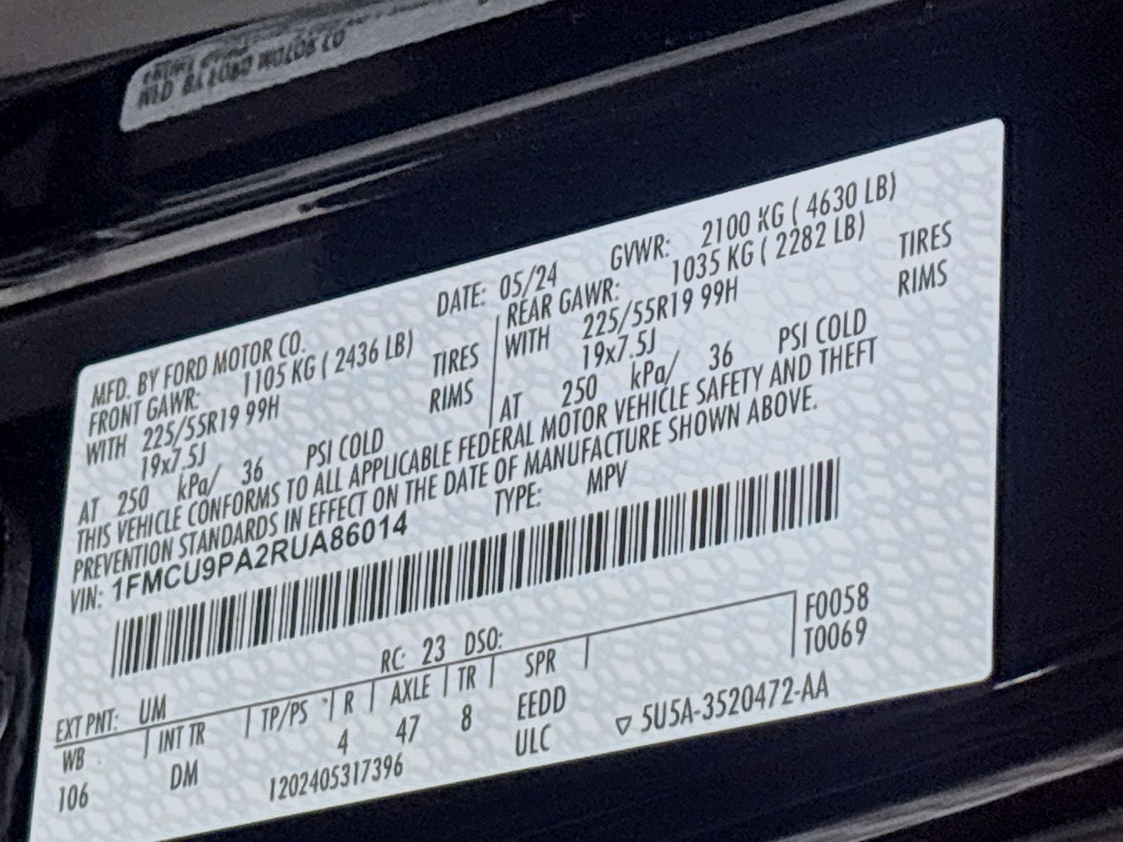2024 Ford Escape ST-Line Elite