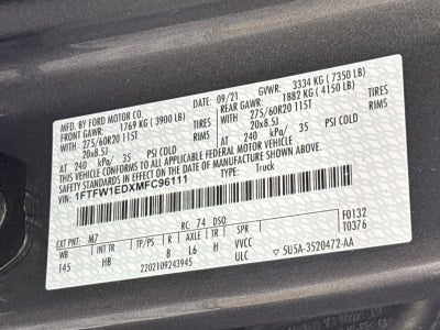 2021 Ford F-150 Lariat