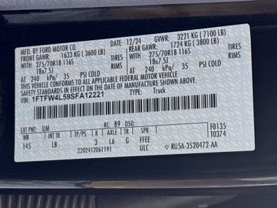 2025 Ford F-150 Tremor