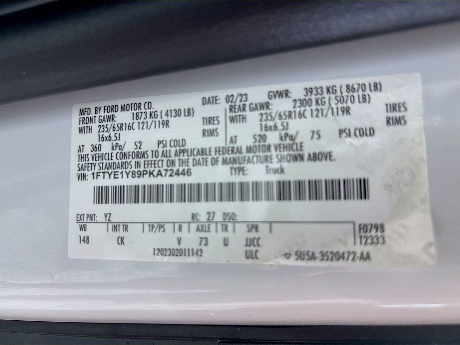 2023 Ford Transit-150 Base