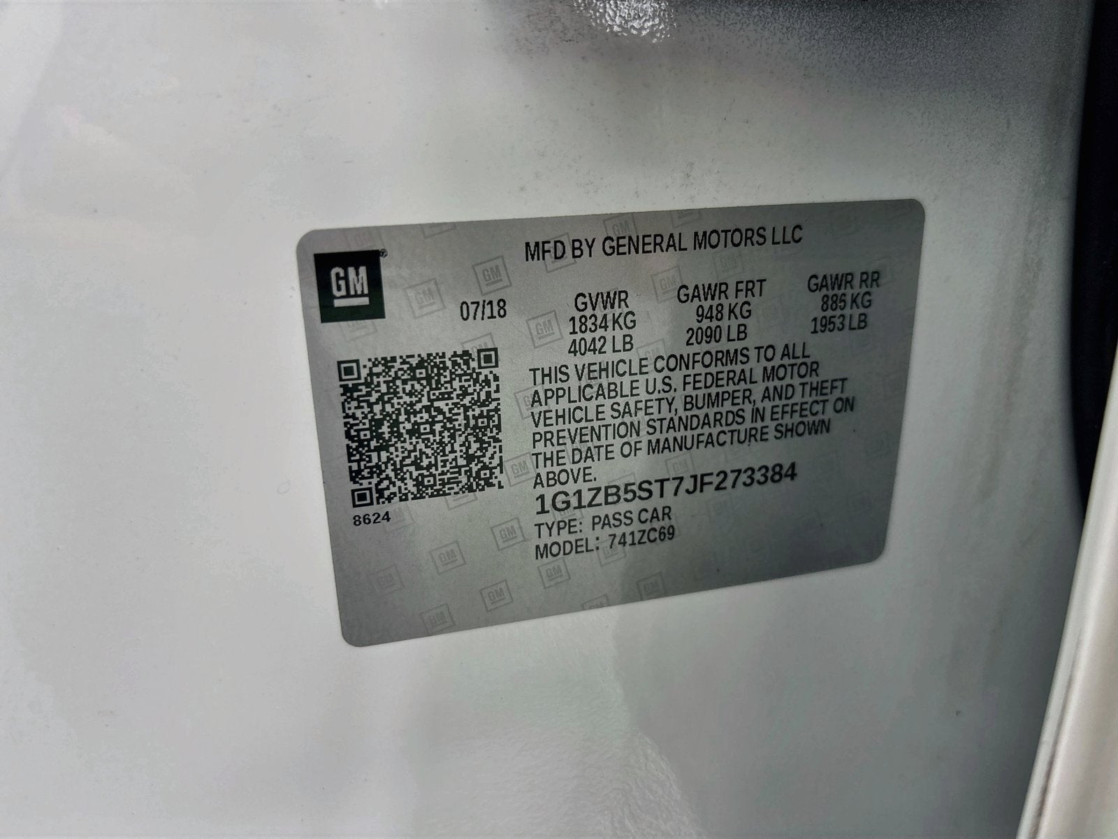 2018 Chevrolet Malibu LS 1LS