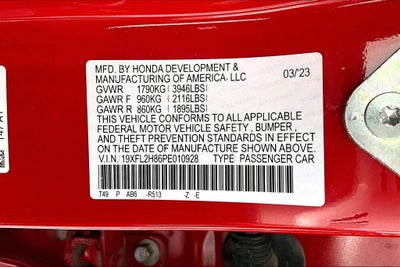 2023 Honda Civic Sport