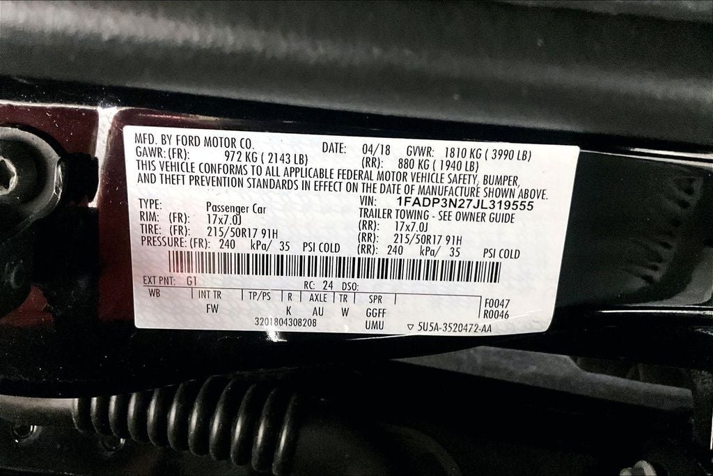 2018 Ford Focus Titanium