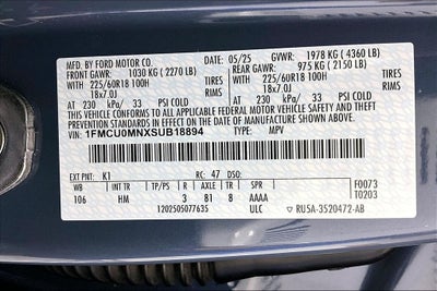 2025 Ford Escape ST-Line
