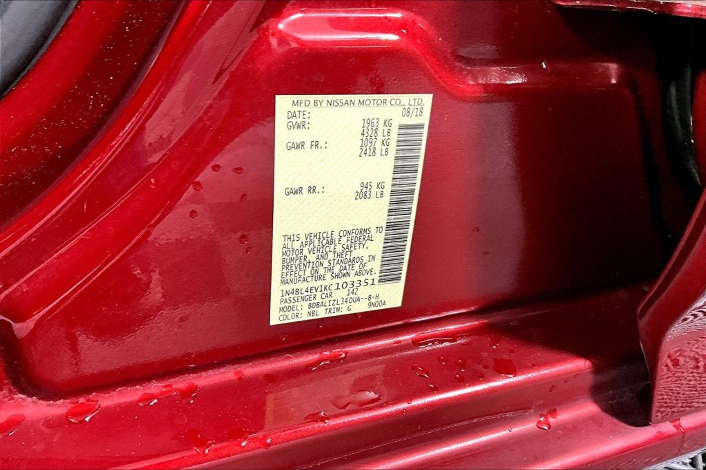 2019 Nissan Altima 2.5 SL