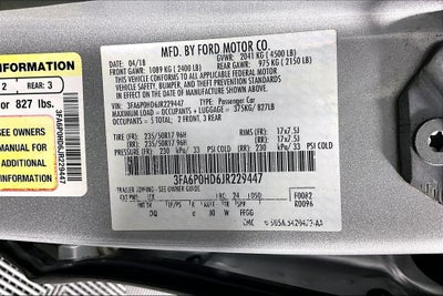 2018 Ford Fusion SE