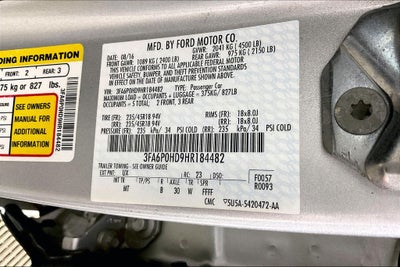 2017 Ford Fusion SE