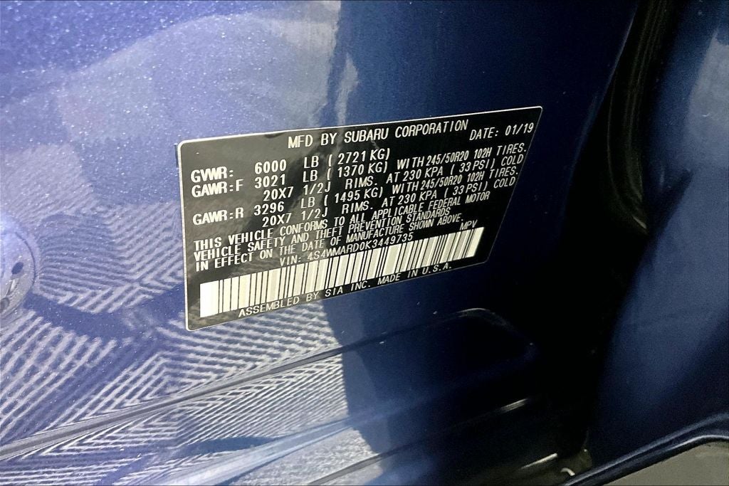 2019 Subaru Ascent Touring