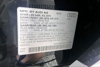 2018 Audi Q5 2.0T Prestige quattro