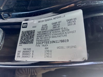 2022 Chevrolet Colorado ZR2