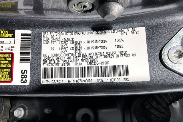 2022 Toyota Tacoma SR5 V6
