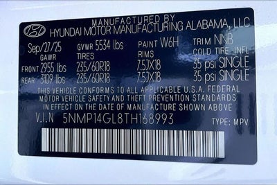 2026 Hyundai Santa Fe SE