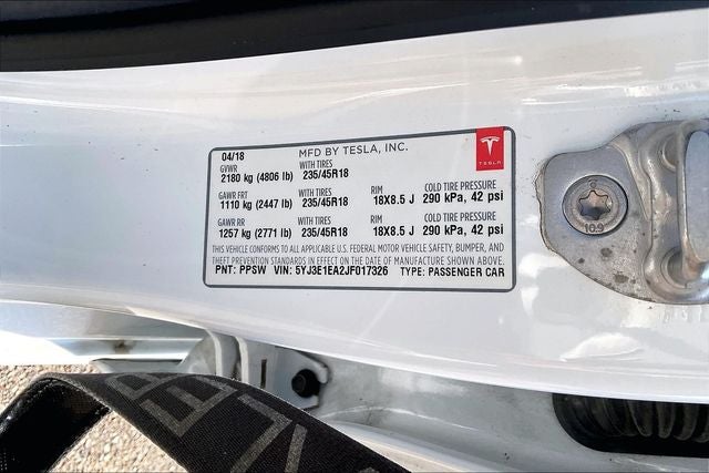 2018 Tesla Model 3 Long Range