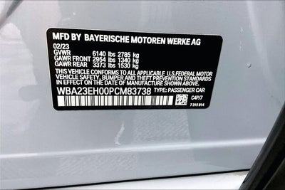 2023 BMW 7 Series 740i