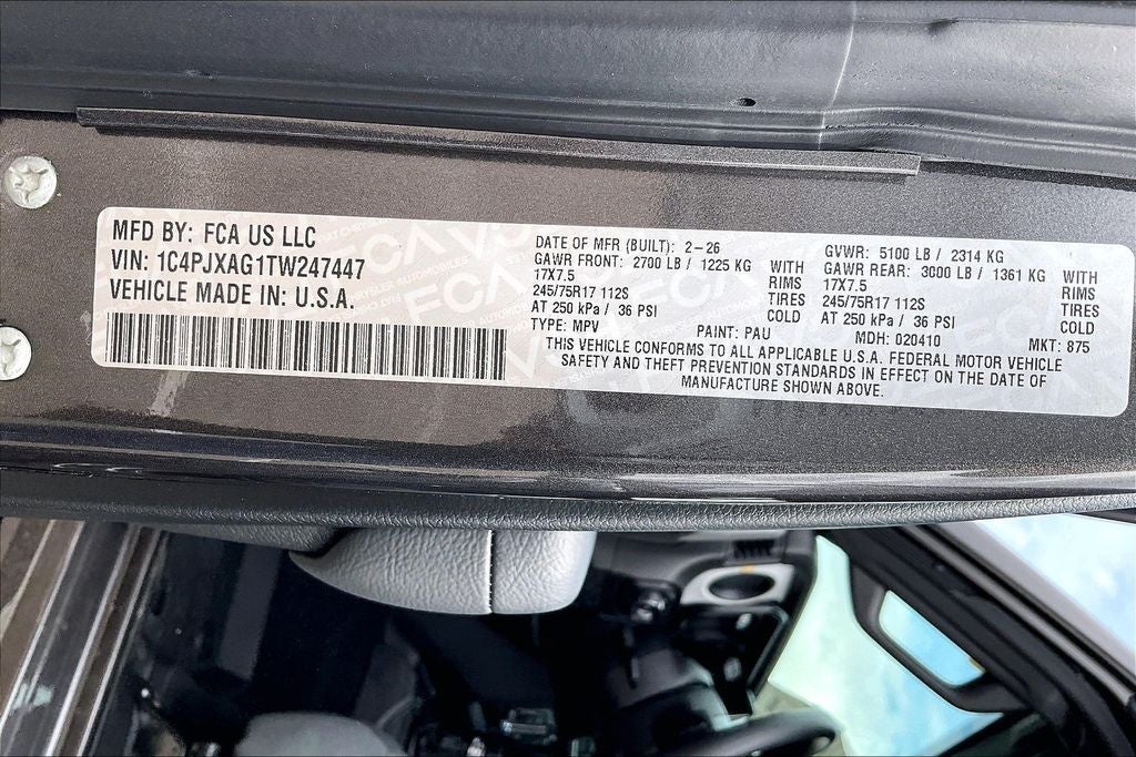 2026 Jeep Wrangler Sport