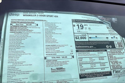 2026 Jeep Wrangler Sport