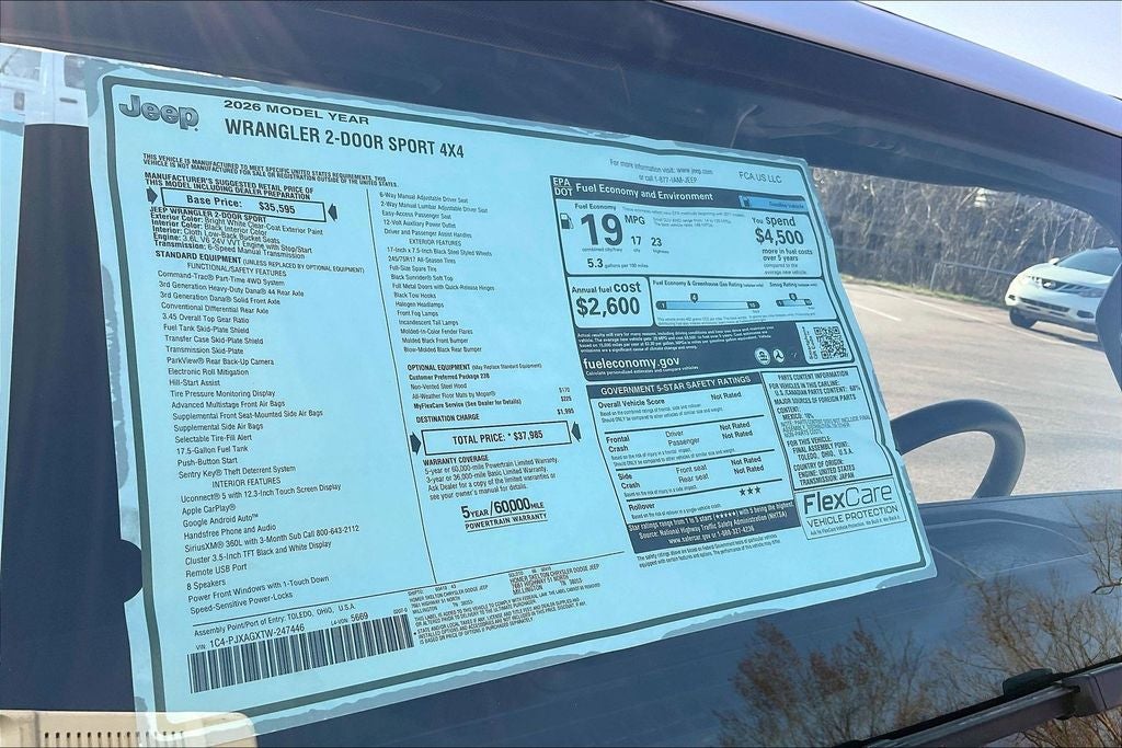 2026 Jeep Wrangler Sport