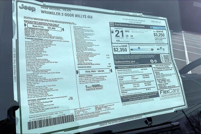 2026 Jeep Wrangler Willys