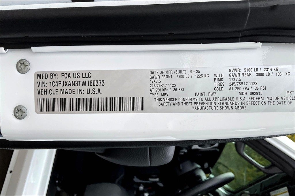 2026 Jeep Wrangler Sport