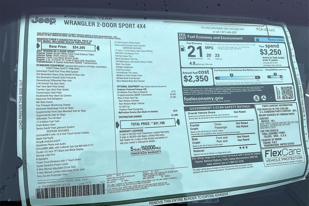 2026 Jeep Wrangler Sport