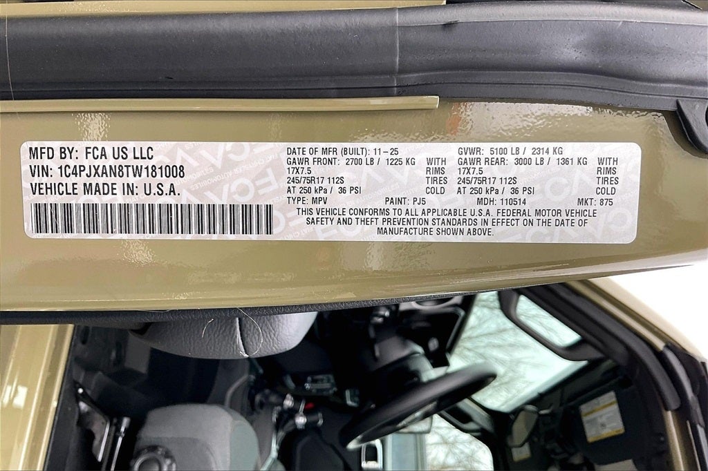 2026 Jeep Wrangler Sport