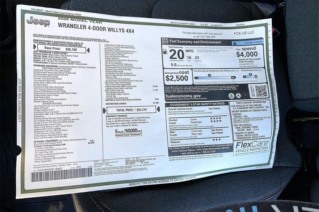 2026 Jeep Wrangler Willys