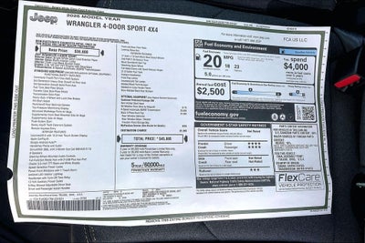 2026 Jeep Wrangler Sport