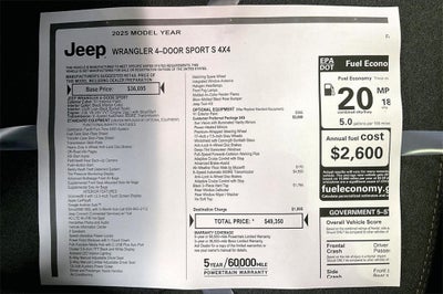 2025 Jeep Wrangler Sport S