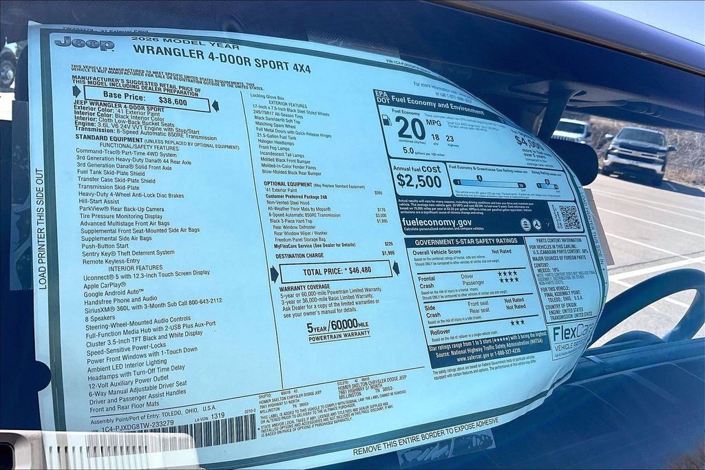 2026 Jeep Wrangler Sport