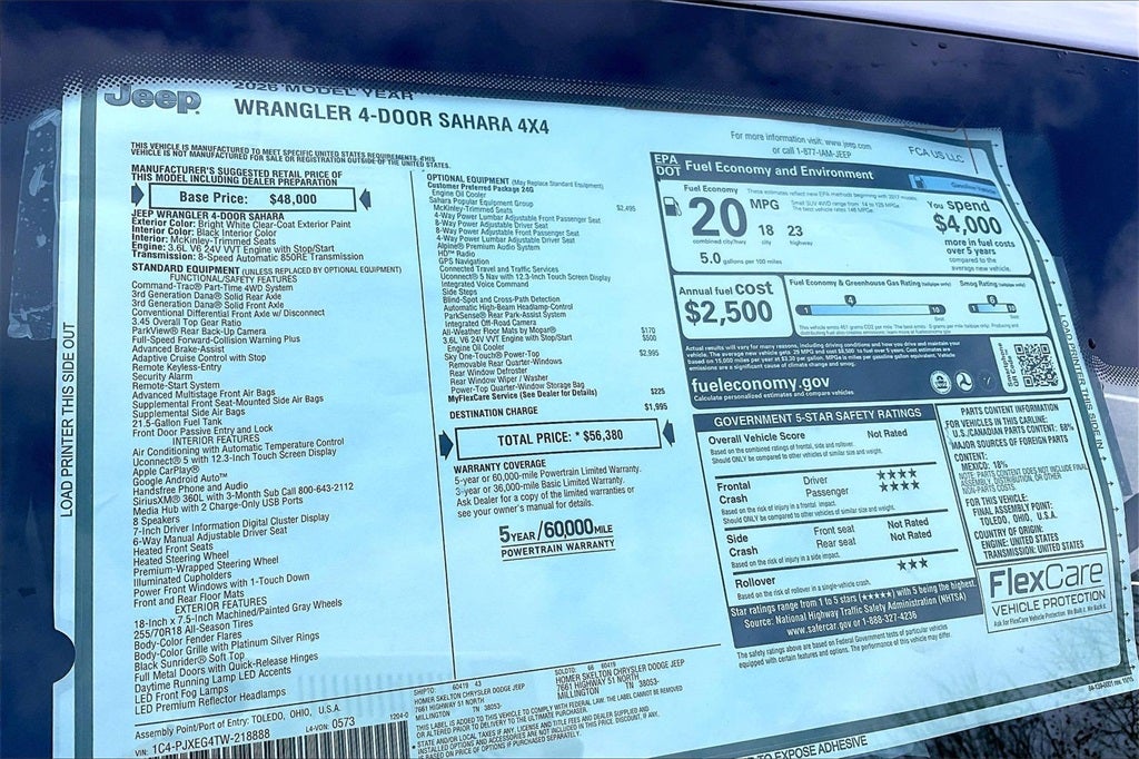 2026 Jeep Wrangler Sahara