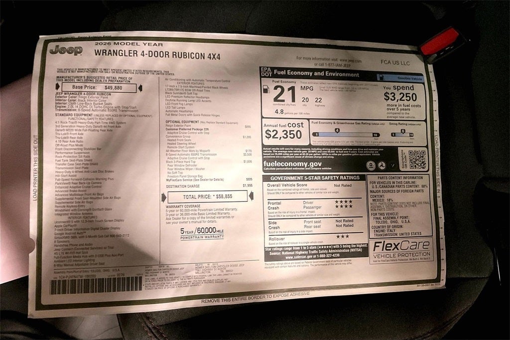 2026 Jeep Wrangler Rubicon