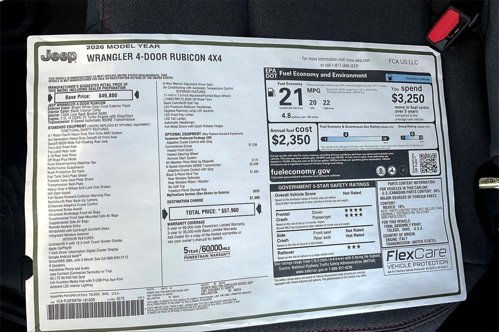 2026 Jeep Wrangler Rubicon