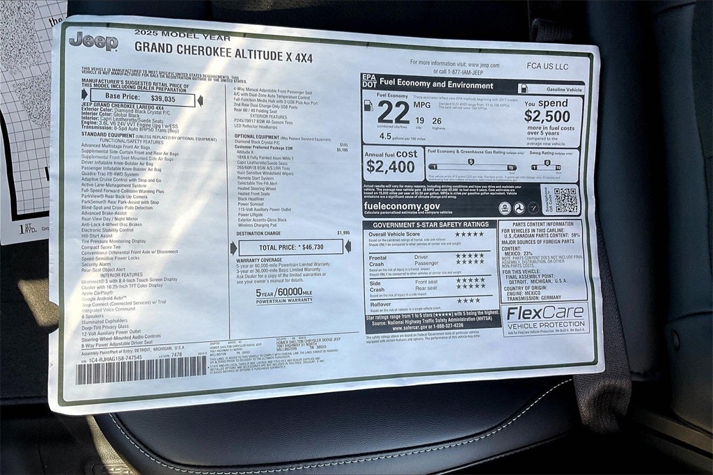 2025 Jeep Grand Cherokee Altitude X
