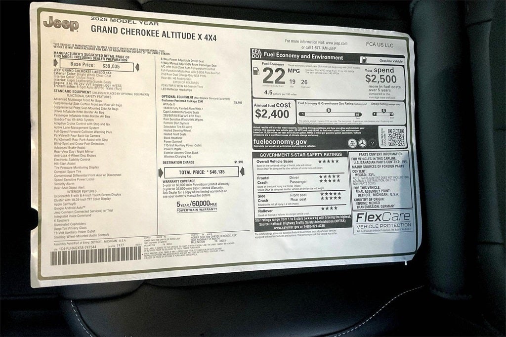 2025 Jeep Grand Cherokee Altitude X