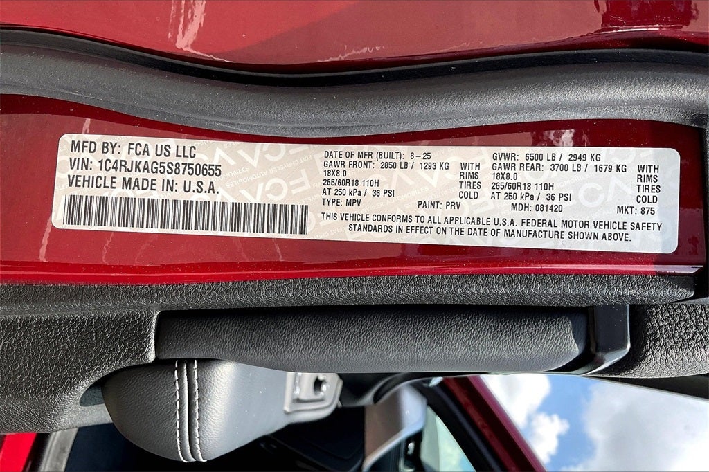 2025 Jeep Grand Cherokee Altitude X