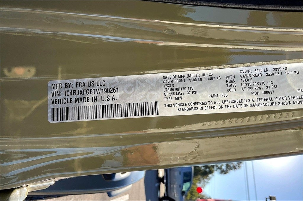 2026 Jeep Wrangler Rubicon X