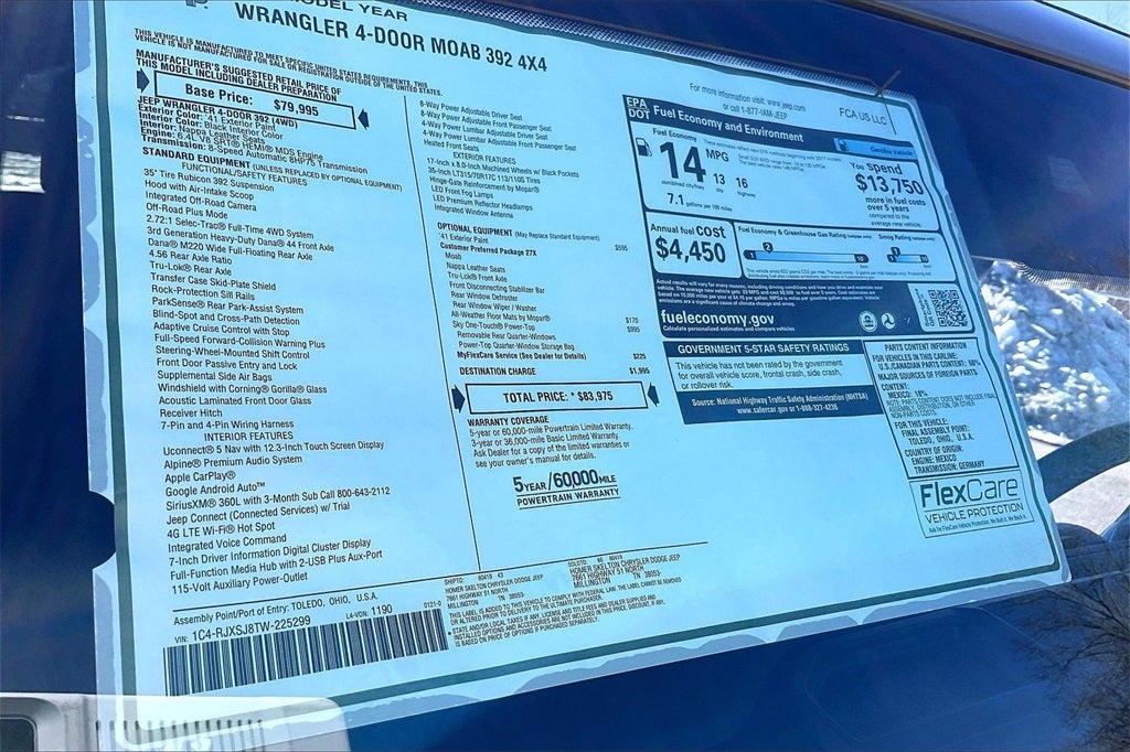 2026 Jeep Wrangler Moab 392