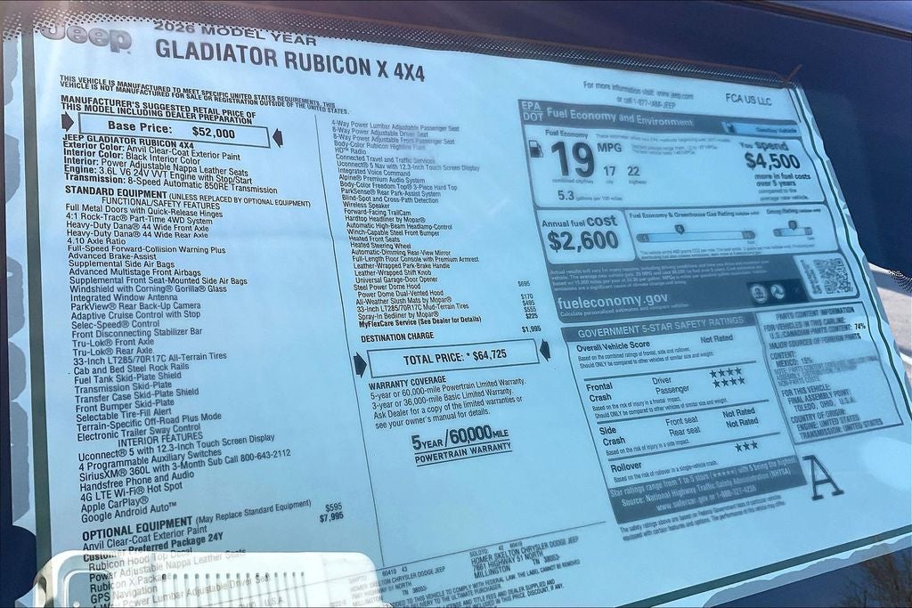 2026 Jeep Gladiator Rubicon