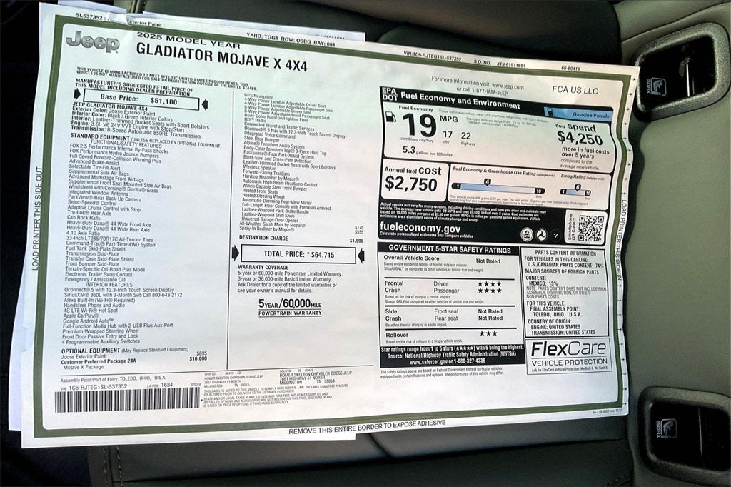 2025 Jeep Gladiator Mojave