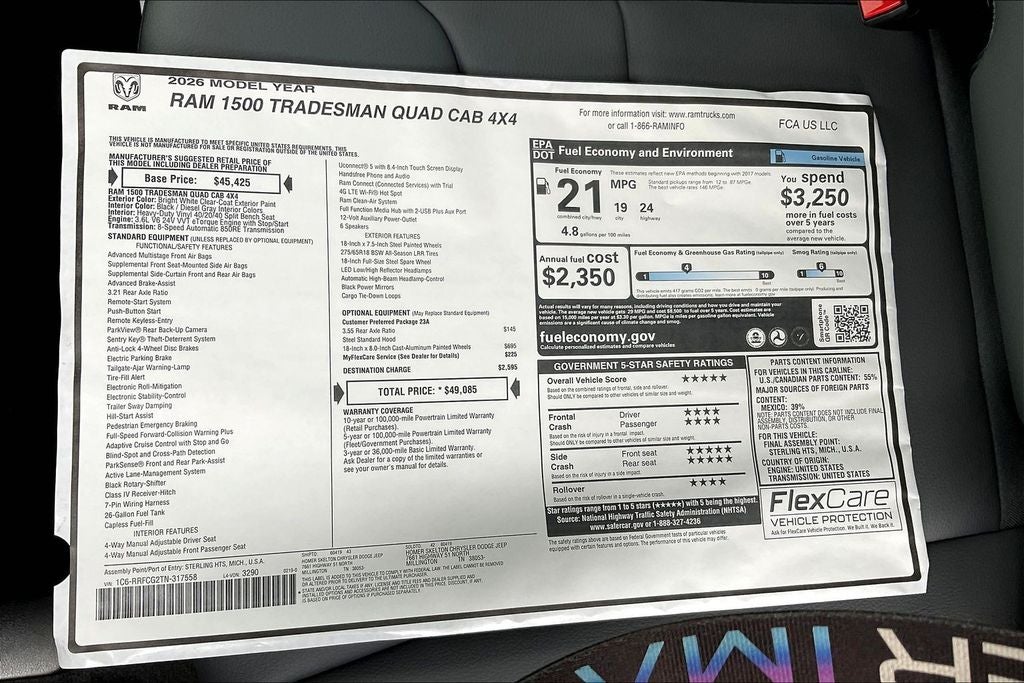 2026 RAM Ram 1500 Tradesman