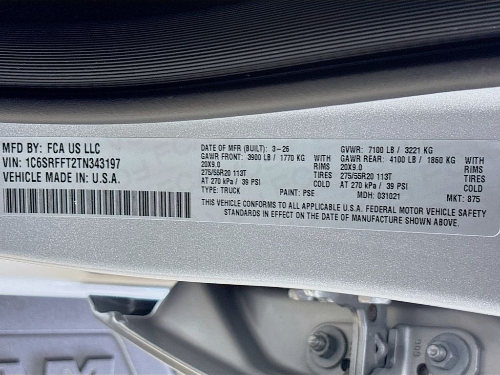 2026 RAM Ram 1500 Big Horn/Lone Star