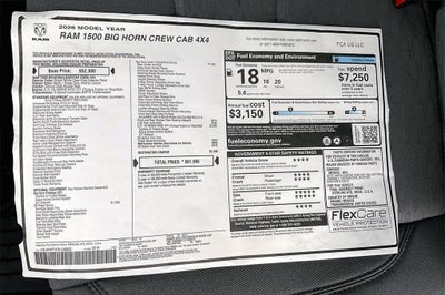 2026 RAM Ram 1500 Big Horn/Lone Star