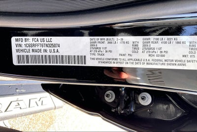 2026 RAM Ram 1500 Big Horn/Lone Star