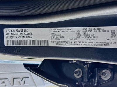 2026 RAM Ram 1500 Big Horn/Lone Star