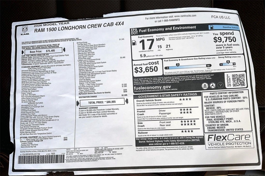 2026 RAM Ram 1500 Limited