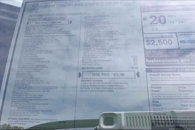 2026 RAM Ram 1500 Rebel