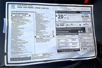 2026 RAM Ram 1500 Rebel