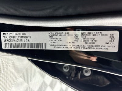 2026 RAM Ram 1500 RHO