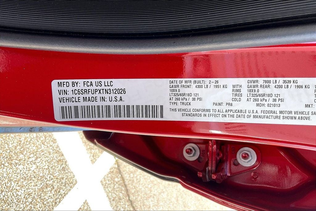 2026 RAM Ram 1500 RHO