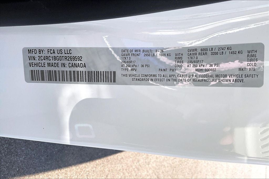 2026 Chrysler Pacifica Select